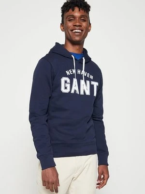 Bluza z kapturem Gant granatowy