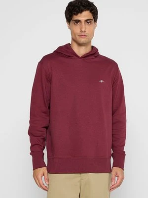 Bluza z kapturem Gant bordowy