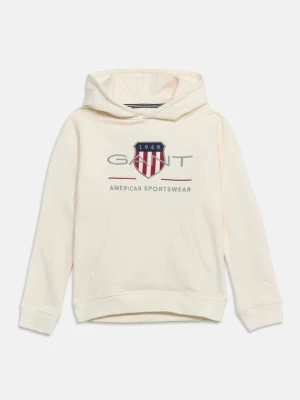 Bluza z kapturem Gant biały