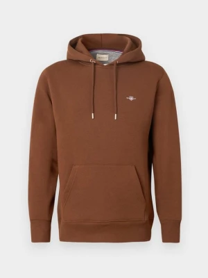 Bluza z kapturem Gant brązowy