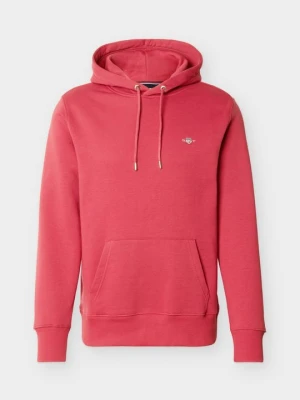 Bluza z kapturem Gant czerwony