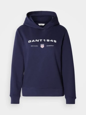 Bluza z kapturem Gant granatowy