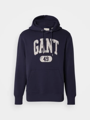 Bluza z kapturem Gant granatowy