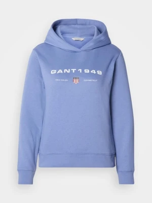 Bluza z kapturem Gant jasnoniebieski