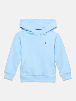 Bluza z kapturem Gant jasnoniebieski