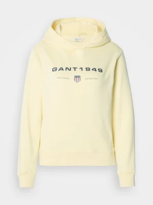 Bluza z kapturem Gant jasnożółty