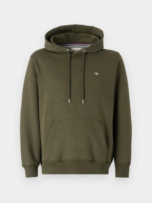 Bluza z kapturem Gant khaki