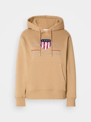Bluza z kapturem Gant khaki