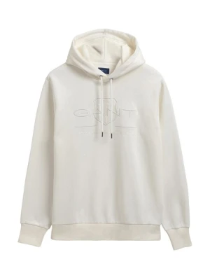 Bluza z kapturem Gant mleczny