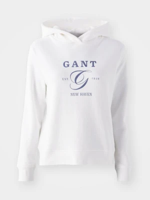 Bluza z kapturem Gant mleczny