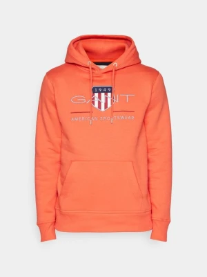 Bluza z kapturem Gant pomarańczowy