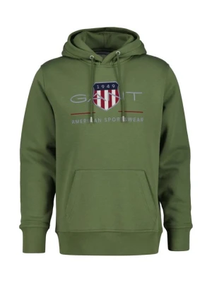 Bluza z kapturem Gant zielony
