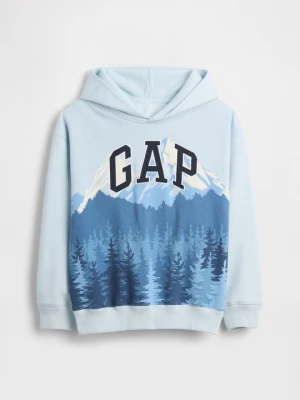 Bluza z kapturem GAP jasnoniebieski