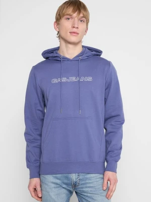 Bluza z kapturem GAS Jeans niebieski