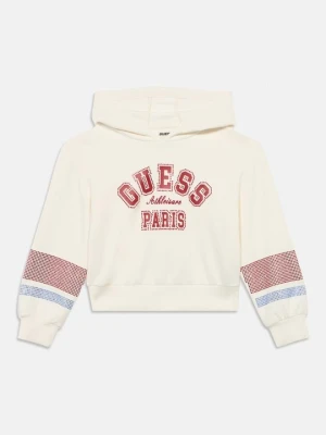 Bluza z kapturem Guess biały