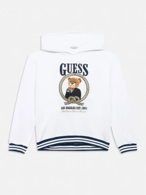 Bluza z kapturem Guess biały