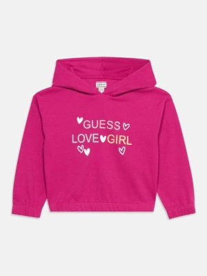 Bluza z kapturem Guess fioletowy