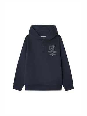 Bluza z kapturem Hackett London granatowy
