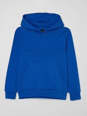 Bluza z kapturem Hackett London niebieski