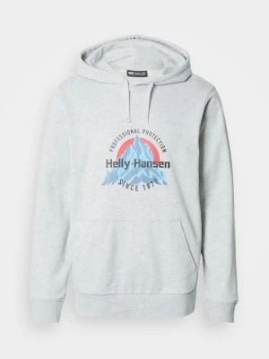 Bluza z kapturem Helly Hansen szary melanż