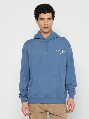 Bluza z kapturem Hollister Co. niebieski