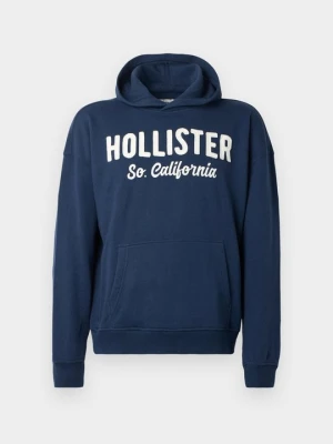 Bluza z kapturem Hollister Co. granatowy