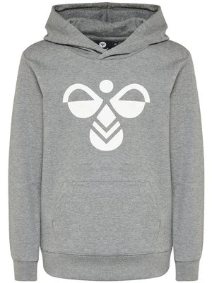 Bluza z kapturem Hummel szary melanż