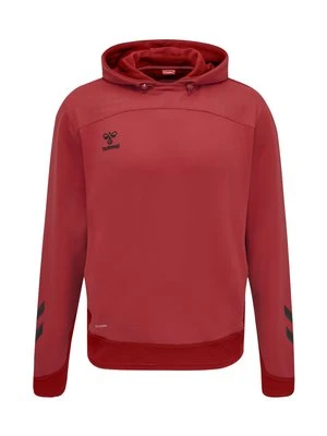 Bluza z kapturem Hummel czerwony