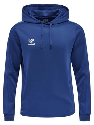 Bluza z kapturem Hummel błękit królewski