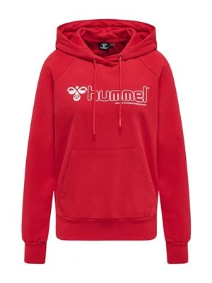 Bluza z kapturem Hummel czerwony