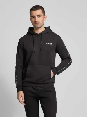 Bluza z kapturem i detalem z logo model ‘MICKEY’ Guess Activewear