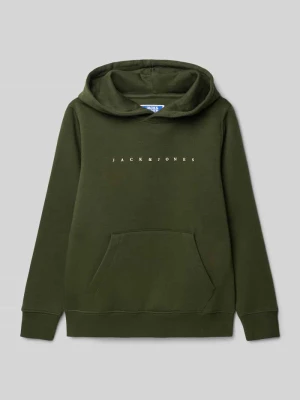 Bluza z kapturem i kieszenią kangurką jack & jones