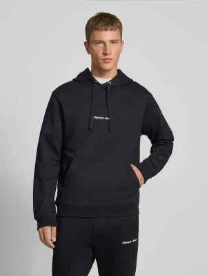 Bluza z kapturem i kieszenią kangurką Jack&Jones Czarny
