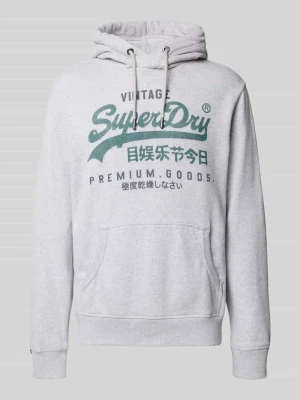 Bluza z kapturem i kieszenią kangurką Superdry