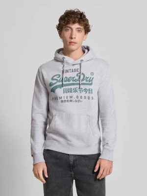 Bluza z kapturem i kieszenią kangurką Superdry