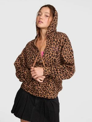 Bluza z kapturem i krótkim zamkiem Campus Fleece Victoria's Secret