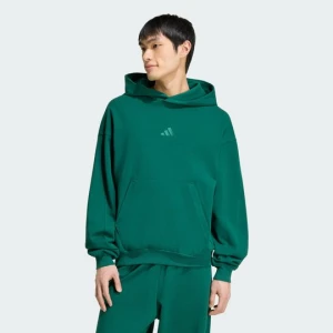 BLUZA Z KAPTUREM I MAŁYM LOGO ADIDAS KIT Collegiate Green