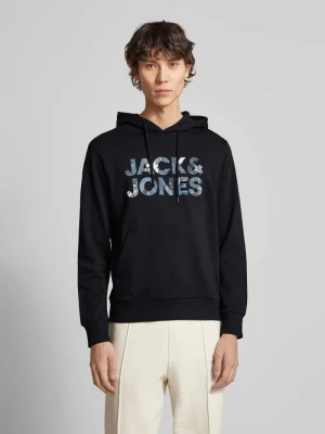 Bluza z kapturem i nadrukiem z logo model ‘BRYAN’ jack & jones