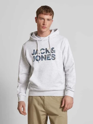 Bluza z kapturem i nadrukiem z logo model ‘BRYAN’ jack & jones
