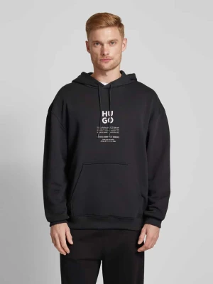 Zdjęcie produktu Bluza z kapturem i nadrukiem z logo model ‘Dflohood’ HUGO
