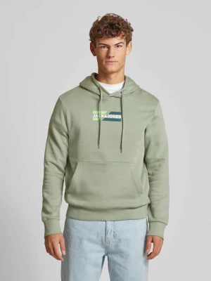 Bluza z kapturem i nadrukiem z logo model ‘ECORP’ jack & jones