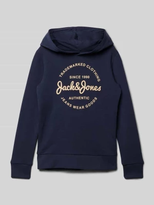 Bluza z kapturem i nadrukiem z logo model ‘FOREST’ jack & jones