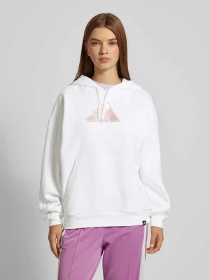 Bluza z kapturem i nadrukiem z logo model ‘Holiday’ ADIDAS SPORTSWEAR