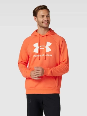 Bluza z kapturem i nadrukiem z logo model ‘Rival’ Under Armour