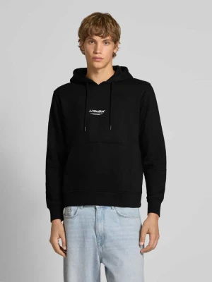 Bluza z kapturem z nadrukiem z logo model 'SOHO' Jack&Jones czarny