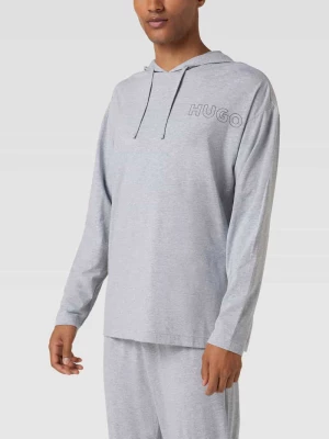 Bluza z kapturem i nadrukiem z logo model ‘Unite’ HUGO