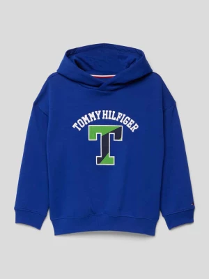 Bluza z kapturem i nadrukiem z logo model ‘VARSITY’ Tommy Hilfiger Kids