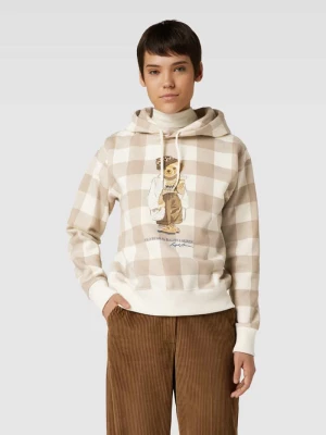 Bluza z kapturem i nadrukiem z motywem i logo model ‘BEAR’ Polo Ralph Lauren