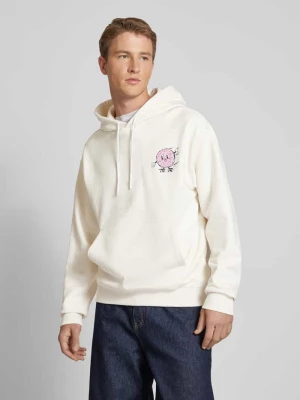 Bluza z kapturem i nadrukiem z motywem model ‘Namiko’ Hugo Blue