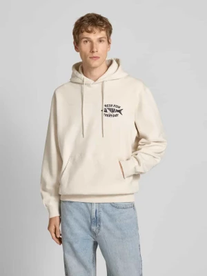 Bluza z kapturem i nadrukiem z napisem model ‘MONSIEUR SAKANA’ Edwin